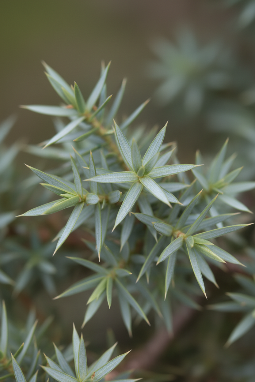 Gemeiner Wacholder Hornibrookii Nadeln Detail Malsch